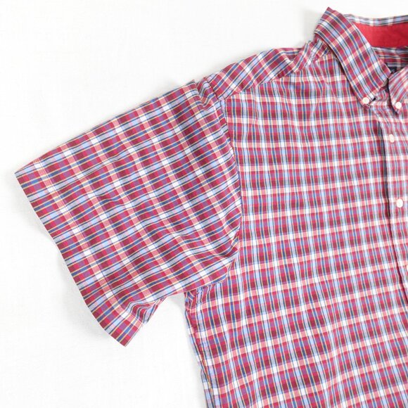 Vintage Chaps Ralph Lauren Short Sleeve Shirt Men's Large Casual Button Down - Picture 7 of 10
